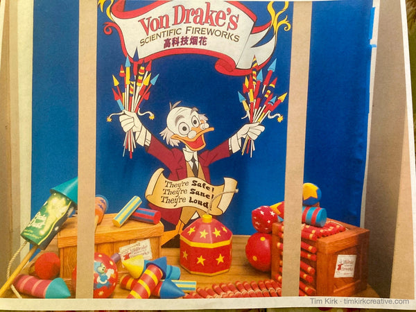 Shanghai Disneyland - Mickey Avenue Von Drake's Fireworks Window Model