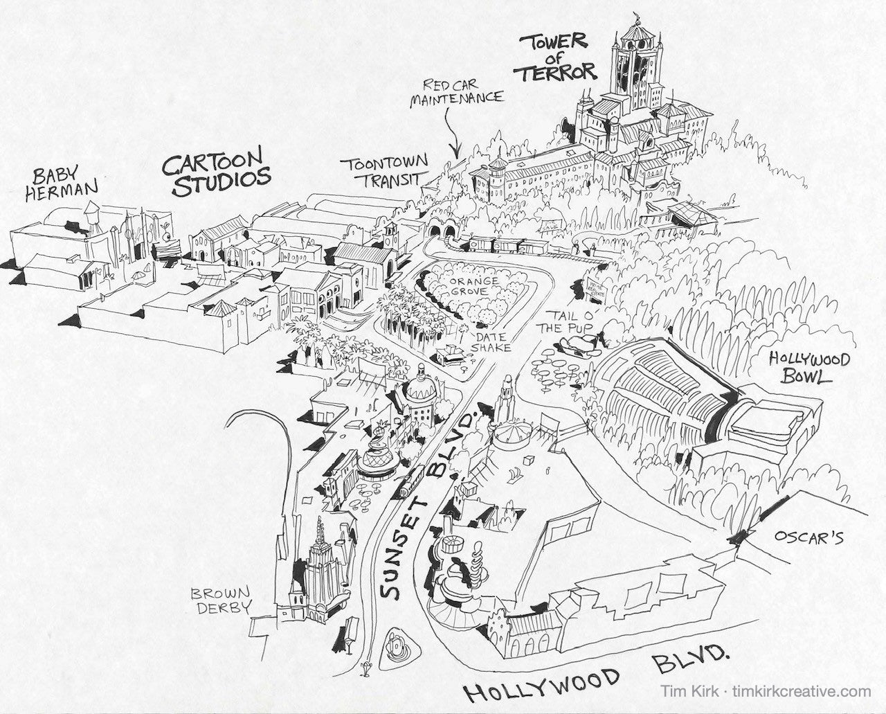 Disney-MGM Studio Tour - Sunset Blvd. and Tower of Terror