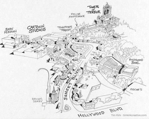 Disney-MGM Studio Tour - Sunset Blvd. and Tower of Terror