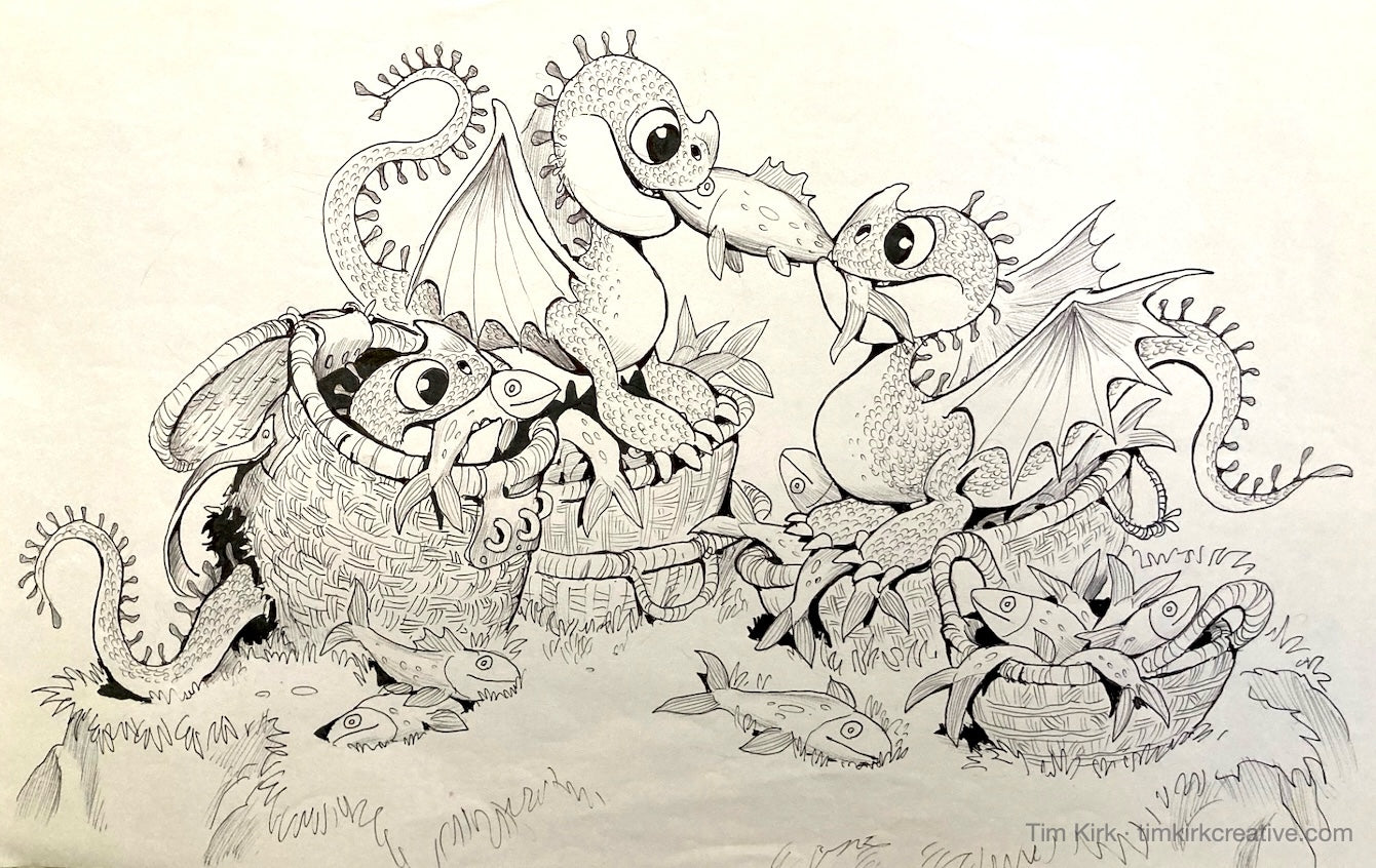 Isle of Berk - Baby Dragons with Fish