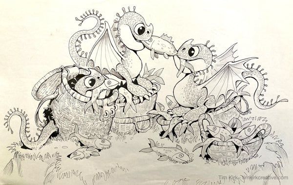 Isle of Berk - Baby Dragons with Fish