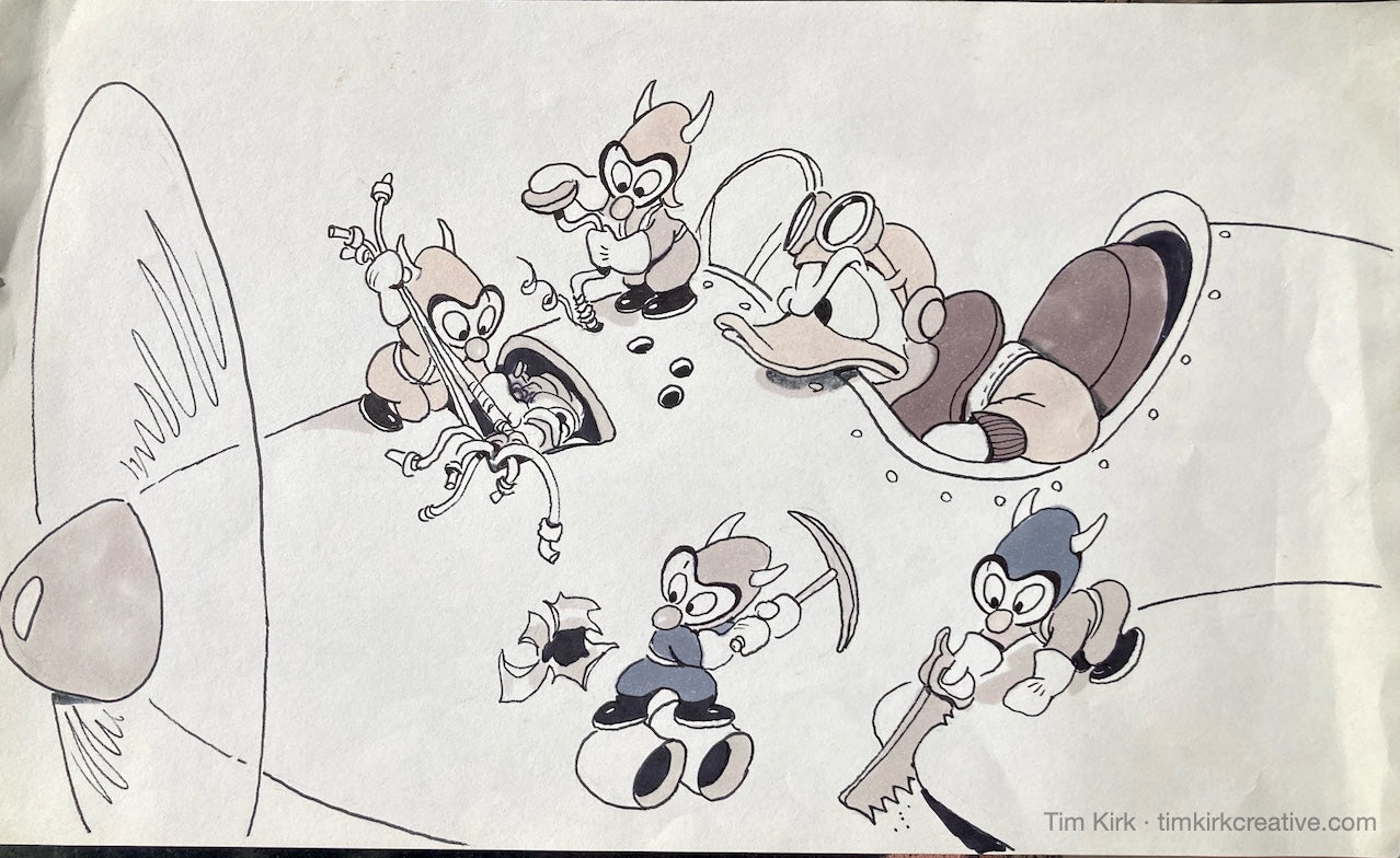 Disney-MGM Studio Tour - Donald Duck and Gremlins, Sunset Blvd. Graphic