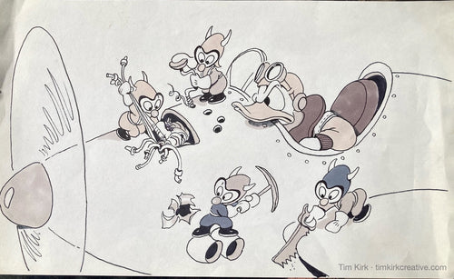 Disney-MGM Studio Tour - Donald Duck and Gremlins, Sunset Blvd. Graphic